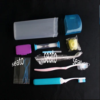 

8 in 1 Orthodontic Oral Care Kit for Daily Teeth Cleaning Toothbrush Interdental brush Dental Mirror Floss etc.