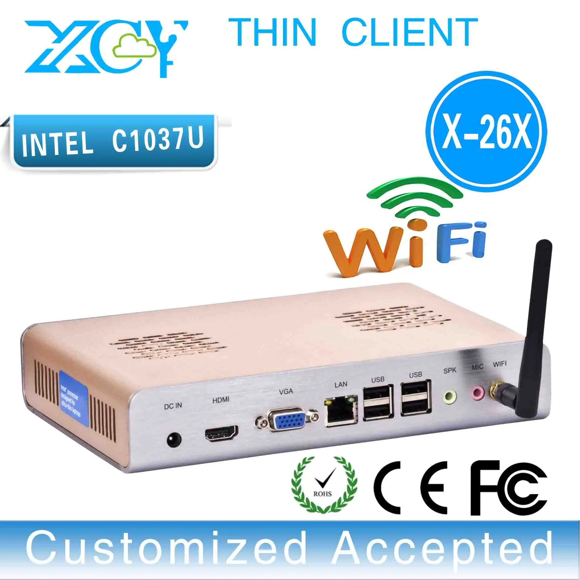 Hot sale!!!X 26x,C1037u mini pc thin client desktop pc