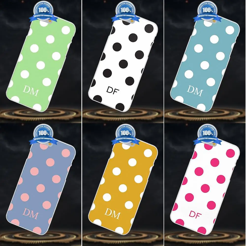 

Bixedx Initial Polka Dots Spot Pattern Personalised For Huawei G7 G8 Honor 5A 5C 5X 6 6X 7 8 V8 Mate 8 9 P7 P8 P9 P10 Lite Plus