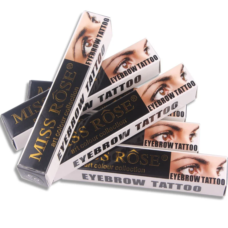 

Waterproof Liquid Eyebrow Gel Pigment Enhancements Eyebrow Black Brown Eye Color Eyebrow Tattoo Tint Makeup Cosmetics TSLM1