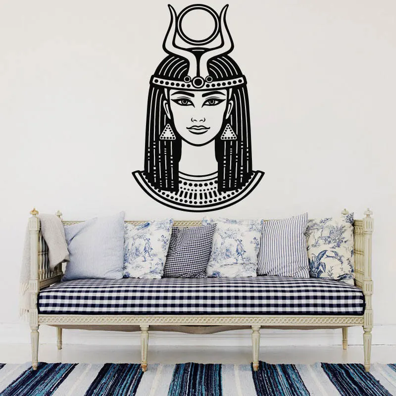 Empress Nefertiti Клеопатра Наклейка на стену египетская королева виниловая наклейка