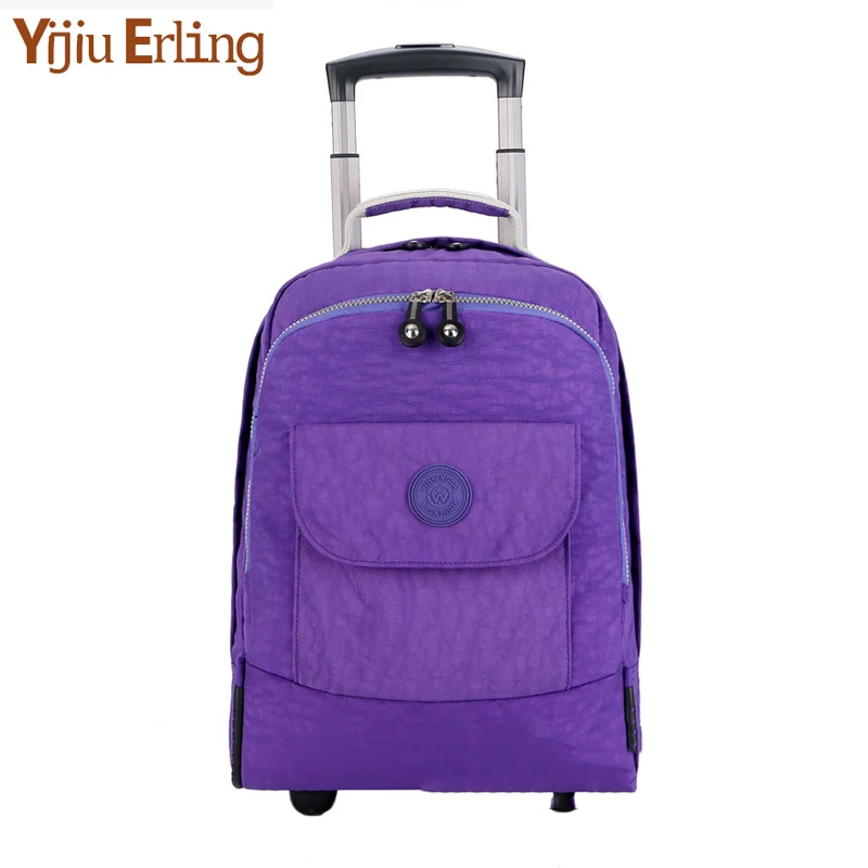 

The NewRolling Luggage Travel Backpack Shoulder Spinner Backpacks High Capacity Wheels for Suitcase Trolley Carry on Duffle Bag