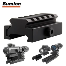 Низкопрофильный QD адаптер крепления 20 мм Вивер Пикатинни мини-блок стояка Крепление с быстрым выпуском для красной точки или скопов 1-0010