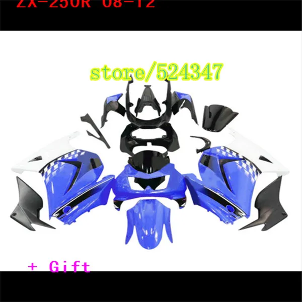 Injection Motorcycle Accessories & Parts kit para for Kawasaki Ninja 250R 2008 2010 2012 EX250 08-12 ZX250R set Injection Motorcycle Accessories & Parts kit para for Kawasaki Ninja 250R 2008 2010 2012 EX250 08-12 ZX250R set
