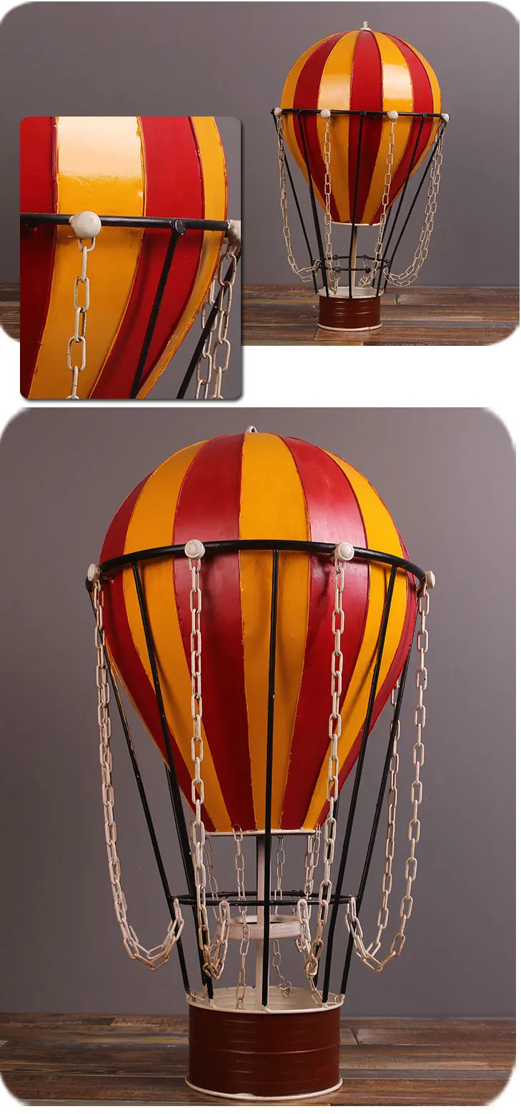 Винтажный Железный воздушный шар в скандинавском стиле, украшение для рукоделия, подвесное украшение для витрины, Декорации для съемки, аксессуары для украшения дома