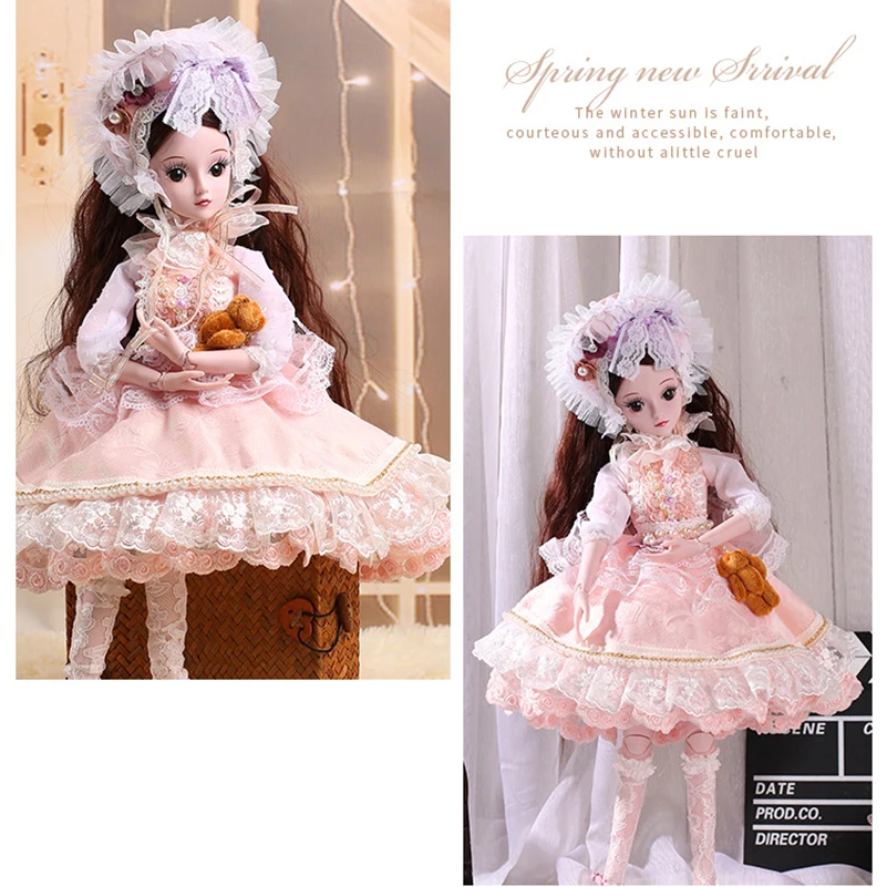 New Fantasy Clothes for 60cm BJD Dolls Accessories Formal Dress Party Gown Skirt Suit for Doll Clothes Toys for Girls Gift