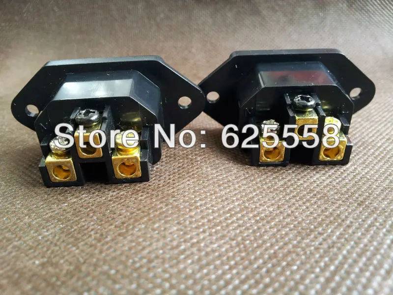 

Hi-End Pure copper 24K Gold Plated IEC AC Inlet socket