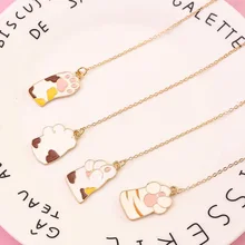 Милая кошачья лапа с когтями вешалка подвеска Закладка страница флаг канцелярские принадлежности Школьные офисные принадлежности Escolar Papelaria