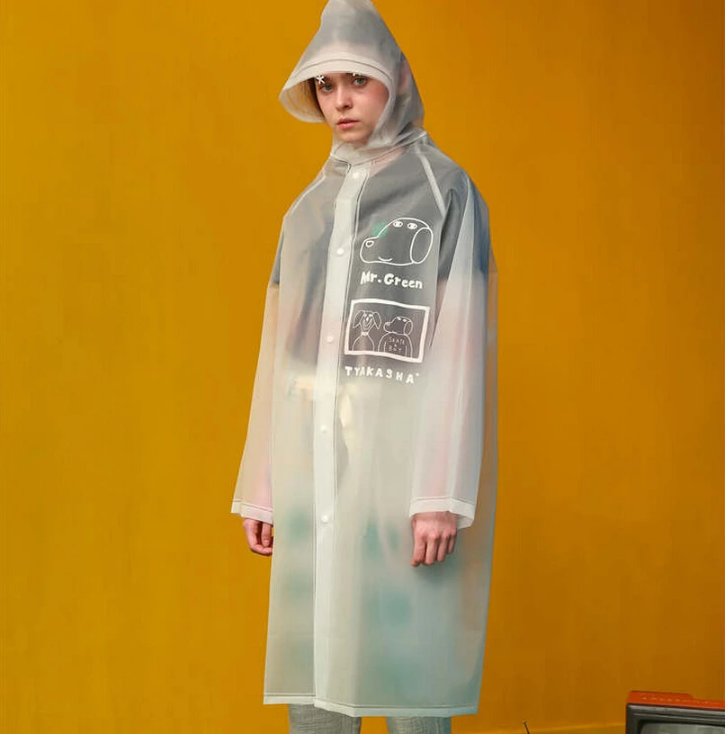 Women Raincoat EVA Travel Poncho Fashion European Rain Coat Tour Hiking