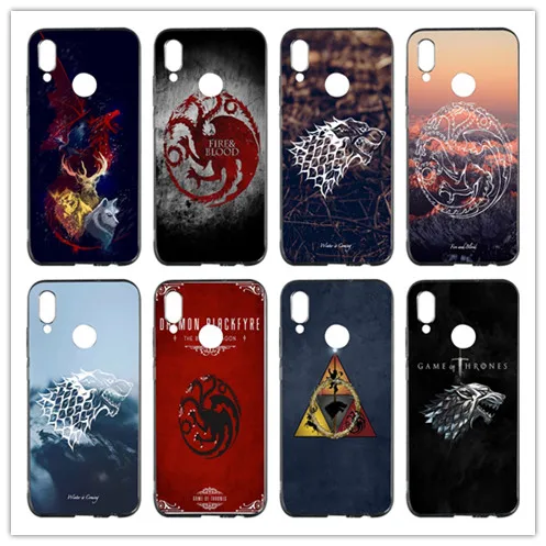 

Game Thrones Daenerys Dragon Soft TPU Mobile Phone Case Cover For Huawei p smart Honor 4C 5C 6A 6X 7X 8X 9 lite V8 V9 Play V10