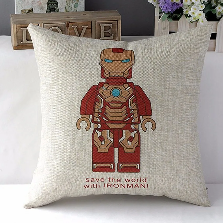 18-Steel-Superman-Spiderman-Batman-Robot-Ironman-Decorative-Throw-Pillows-Cotton-Linen-Chair-Seat-Cushion-Cover (3)