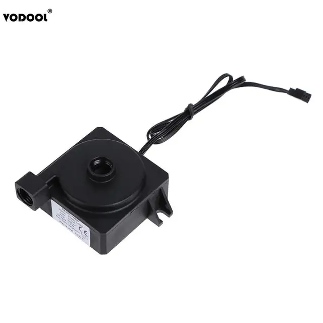 Special Offers VODOOL Mini 12V Computer CPU Horizontal Water Cooling Mute Circulated 6L/Min 3Pin Water Pump PC Water Cooling System Accessories