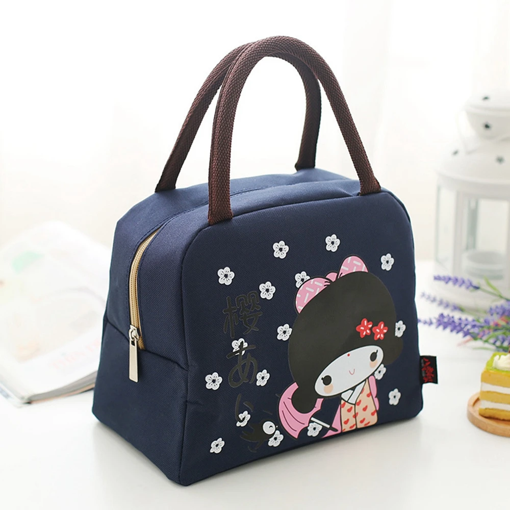 

WUSWUX 2016 New Fashion Portable Insulated canvas lunch Bag Thermal Food Picnic Bags for Women kids Men Cooler Lunch Box Tote