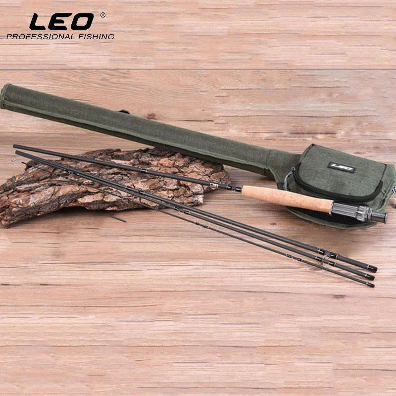 

LEO Fishing Rod Bag Combo Full Kit 9FT 2.7M Carbon Fly Fishing Rod Bag Set Fly Fishing Pole 4/5/6/7/8 WT With Fly Fishing Bag