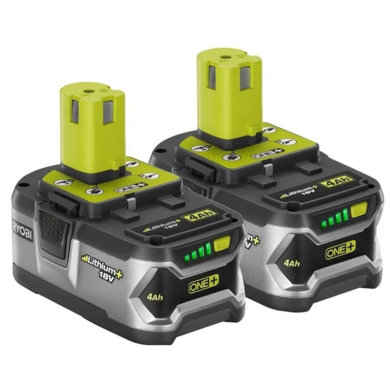 2pcs used ryobi p108 18v 4 0ah one high capacity rechargeable li ion