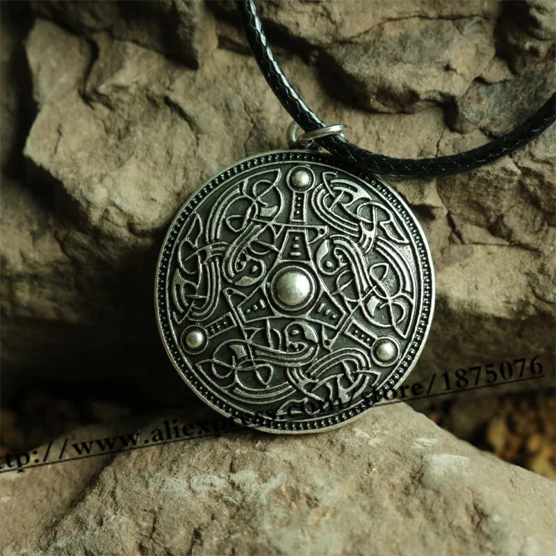 1ps Viking Age Disk Gotland скандинавские Ретро Подвеска для ожерелий амулет ручной работы в
