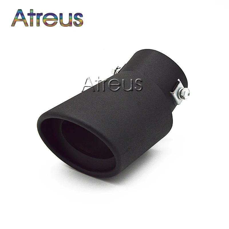 

Universal Chrome Stainless Steel Automobiles Car Rear Round Exhaust Muffler Tip Modified Car Tail Throat Liner pipe Accessories