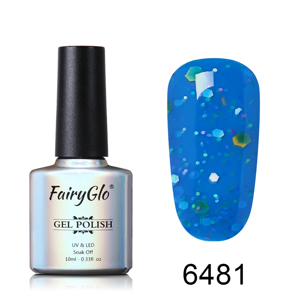 6481 FairyGlo 10 мл сыр конфеты Гель-лак для ногтей замочить от УФ светодиодный Гель-лак длительный гель лак для ногтей нужно верхнее Базовое покрытие лак для ногтей - Цвет: 6481