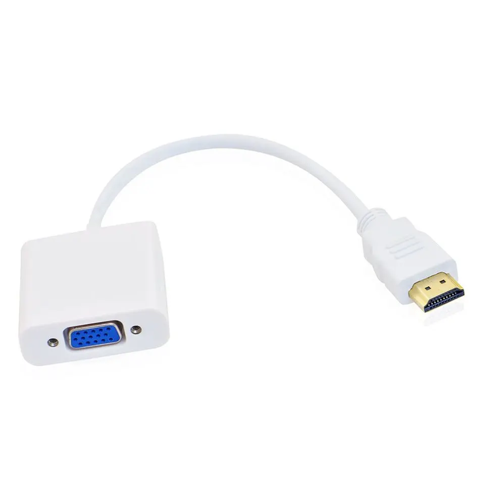 

10PCS HDMI To VGA Video Converter Adapter Full HD 1080P VGA HDMI Cable Male to Female Cable Cord for HDTV PC Laptop DVD