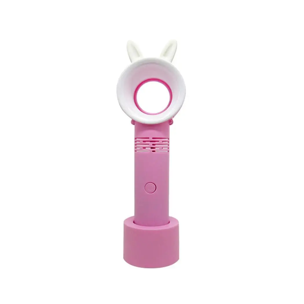 

Portable USB Rechargeable Bladeless Fan Handheld Mini Cooler No Leaf Handy Cooling Fan Wireless For Home Office Outdoor