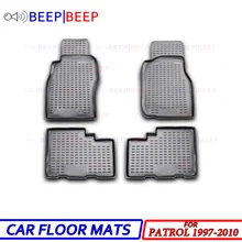 Для Nissan Patrol 1997-2010 автомобильные коврики ковры авто коврик пыленепроницаемый водонепроницаемый автомобильный Стайлинг украшение интерьера