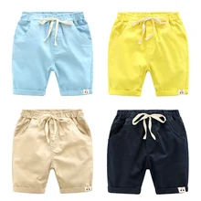 DE PEACH/Новые шорты для мальчиков хлопковые детские повседневные штаны высококачественные летние пляжные шорты до колена для мальчиков Одежда для детей от 3 до 8 лет