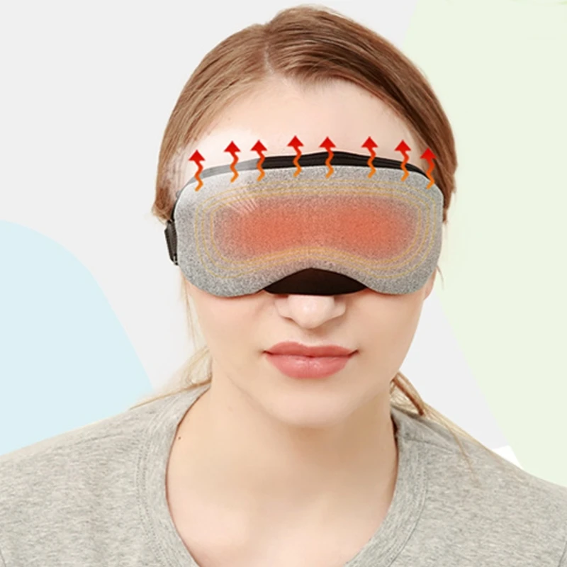  Free shipping Kemei New Temperature Control Heat Steam Cotton Eye Mask Dry Tired Compress USB Hot P