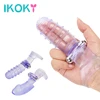 IKOKY Silicone Vibrating Finger Sleeve Female Masturbator Finger Vibrator Sex Toys For Women G-spot Massage Adult Products 1
