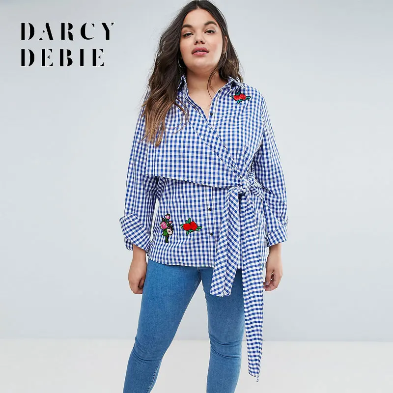 Aliexpress.com : Buy Darcydebie 2018 Gingham Shirt Sashes