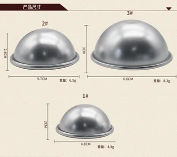 

by dhl or ems 200sets 6pcs/set Bath Metal Aluminum Alloy Bath Mold 3D Ball Shape DIY Bathing Tool Accessories Creative Mold new