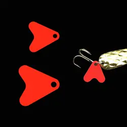 [100 шт.] 21 мм 16 мм Полипропилен кикер лезвия красное сердце Форма для ложки приманки ВЧ Крючки бас рыбалка Интимные аксессуары Оптовая