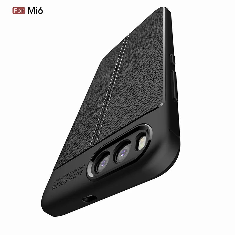 Litchi leather silicone case xiaomi mi6 (10)