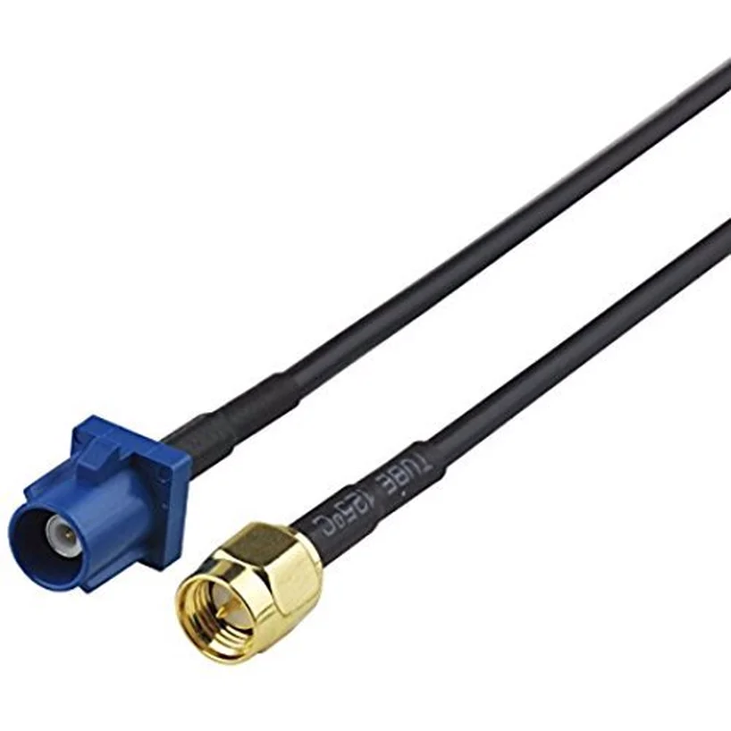 RF GPS Antenna Wire Connector Fakra C Plug To SMA Male Straight