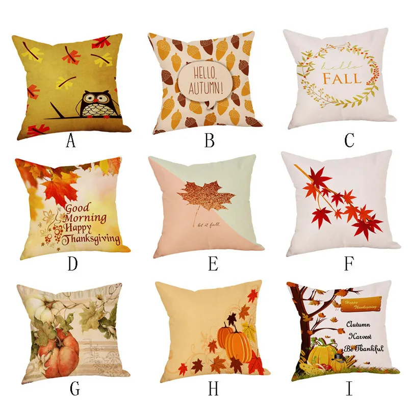 Buy New Arrival Happy Fall Thanksgiving Day Linen