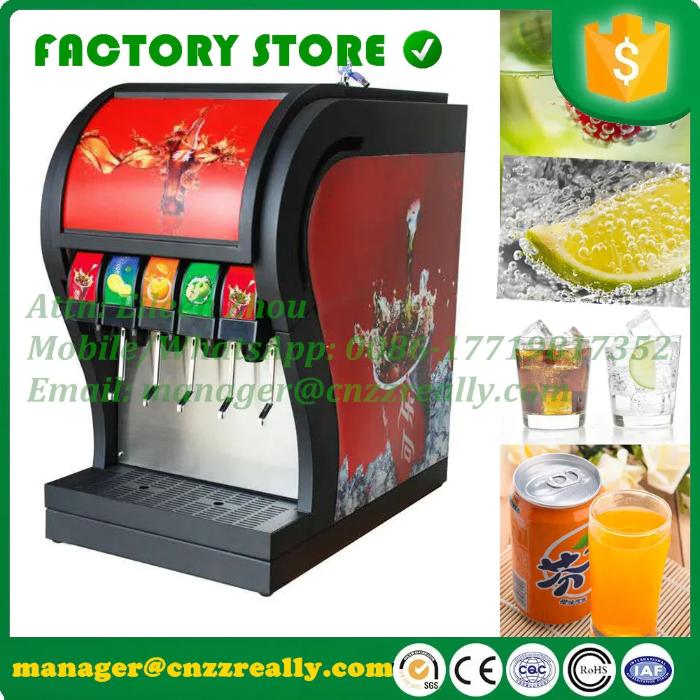 

CFR by sea 5 valves cola soda carbonated drinks making machine coke cola dispenser with R134a refrigerant 110v 220v