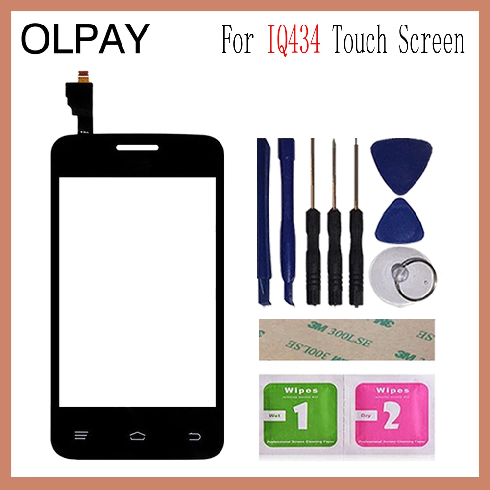 OLPAY 3,5 ''для Fly IQ434 IQ 434 сенсорный экран дигитайзер панель запасные части сенсорный экран Переднее стекло объектив сенсор