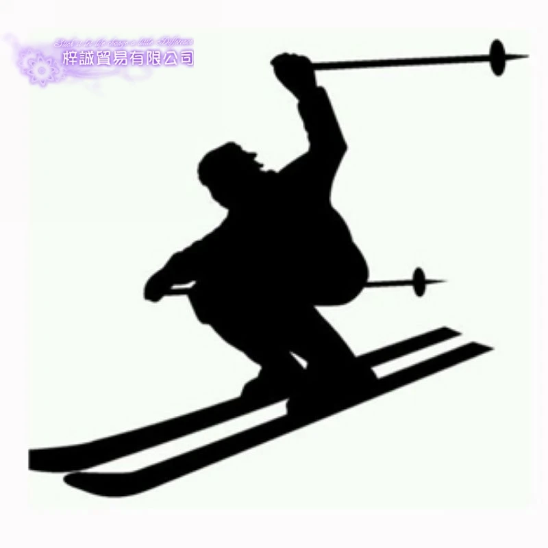 Ski Sticker Snowboarding Decal Skiing Posters Board Vinyl Wall Decals Pegatina Quadro Parede Decor Mural Ski Sticker