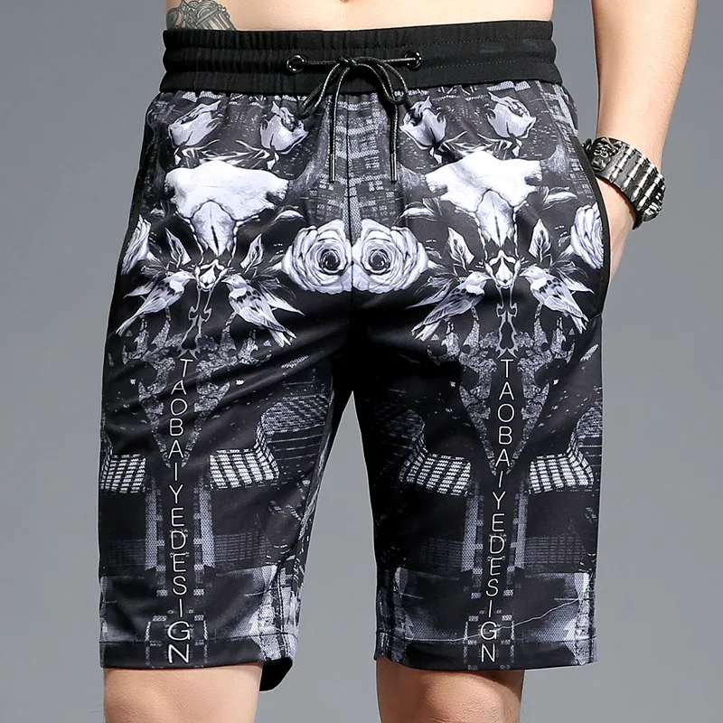 

Justin Bieber Kanye West Short Homme European And American Wind Funny Print Shorts Mens Hip Hop High Street Cargo Shorts