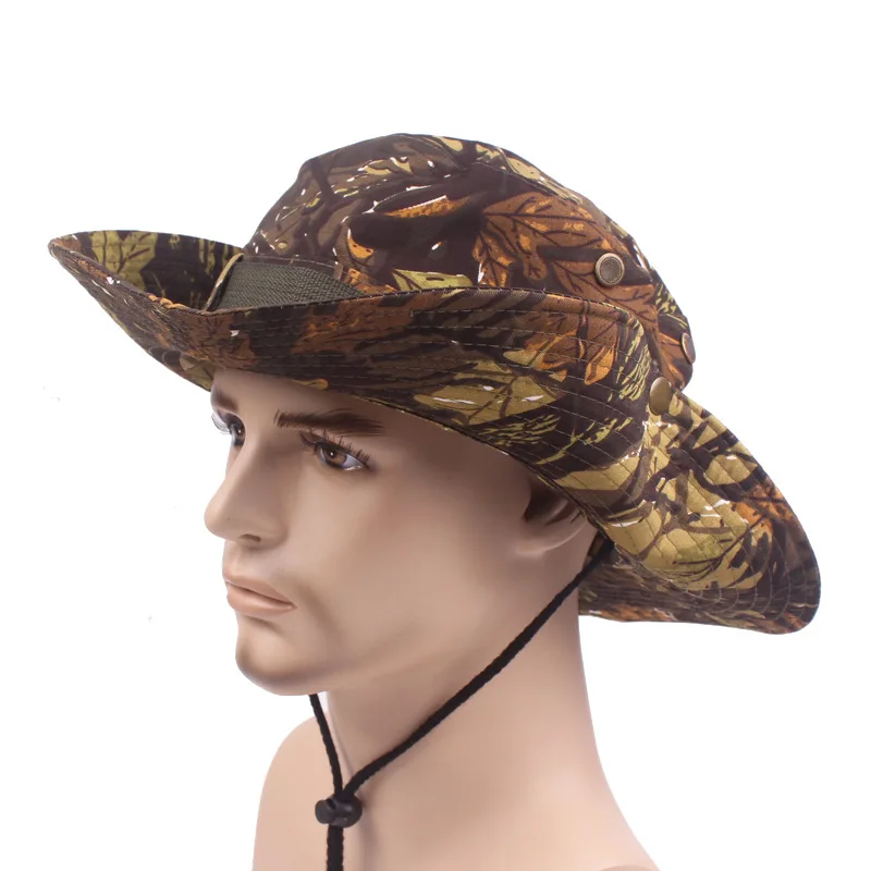 Тактическая снайперская страйкбольная камуфляжная шляпа шляпы охотничьи головные уборы непальская Кепка спецназ армейские Boonie военные летние солнцезащитные шляпы