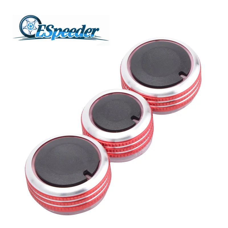 

ESPEEDER AC Car Air Conditioning Heat Control Switch Knob Aluminum Alloy Accessories For Volkswagen Polo 2014-2018