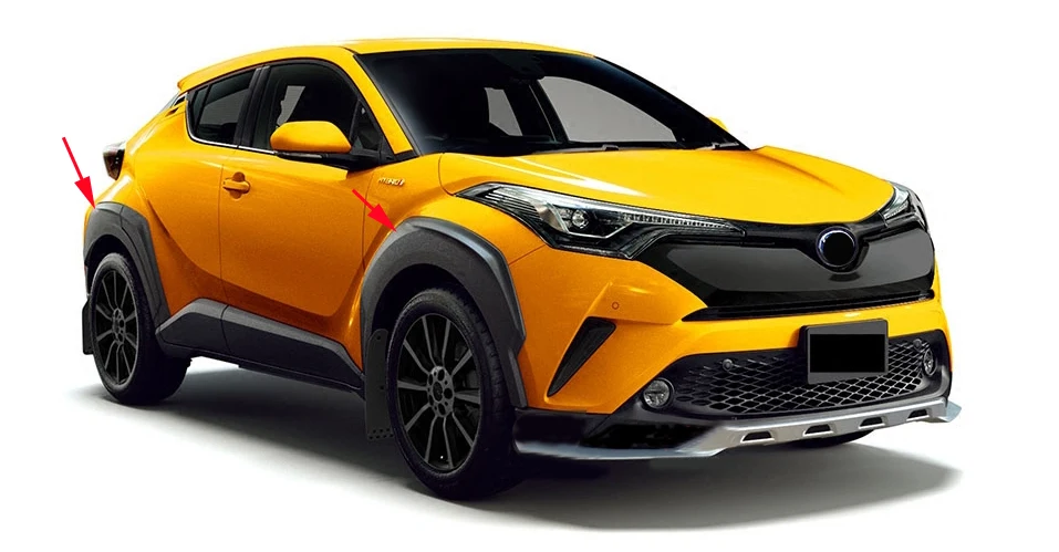 Автомобильные аксессуары, Неокрашенная арка для колес, 6 шт. для Toyota C-HR CHR