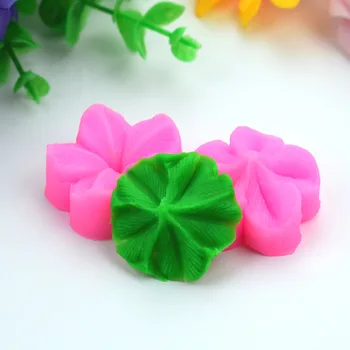 

2 Pcs\set Plum Petal Flower Leaf Veiner Silicone Mould Wedding Party Cake Decorating Tools Fondant Mold H895