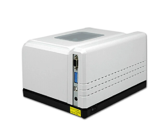 Cheap thermal transfer barcode sticker printer printing jewelry PET hang tag Label with free design software ribbon printer