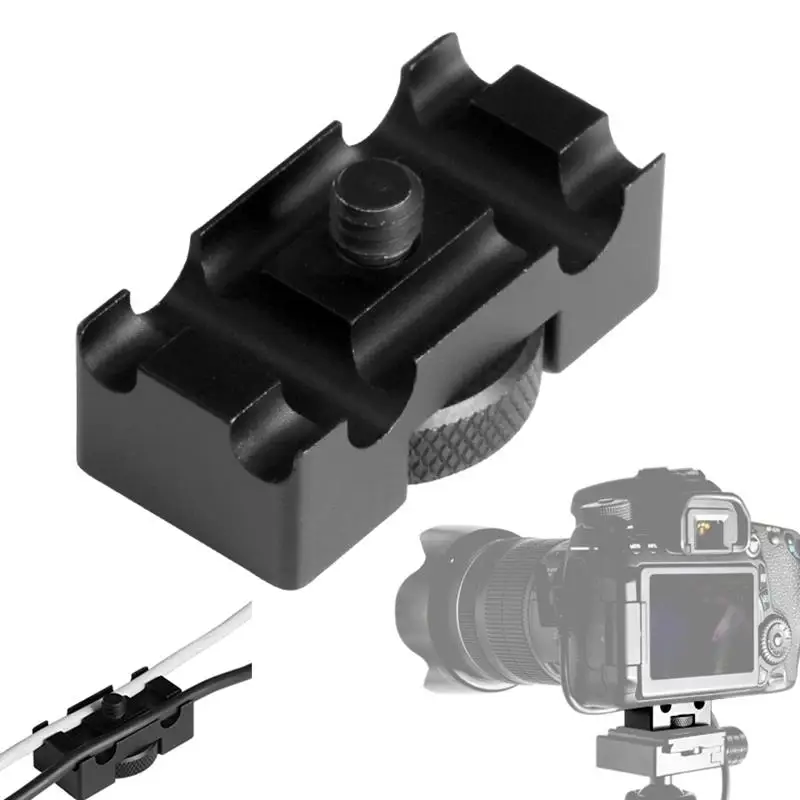 Универсальный Gopro аксессуары крепление Горячий башмак камера линия стабильный Фиксатор Зажим держатель Поворотный штатив с 1/4 в Винт для Gopro Her