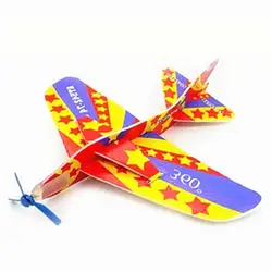 1 шт. DIY модель подарочные игрушки летающие назад Волшебные качели самолет 360 циклотрон самолет детские игрушки