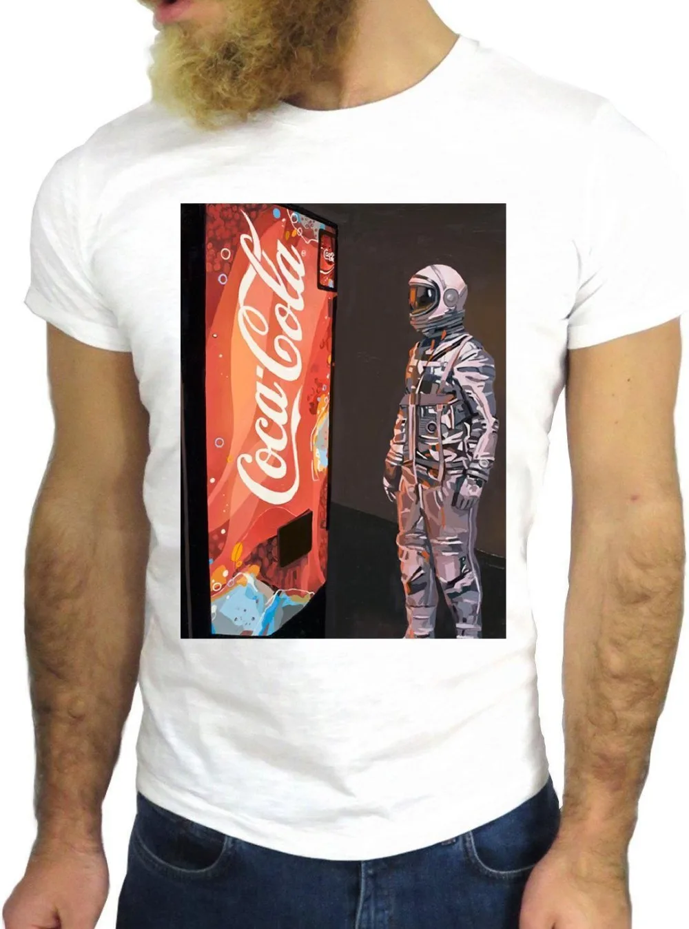 

Tshirt Homme 2019 New Hip-Hop Cotton Leisure Wars Cola Fun Cool Vintage Rock Funny Fashion Cartoon Streetwear Tees