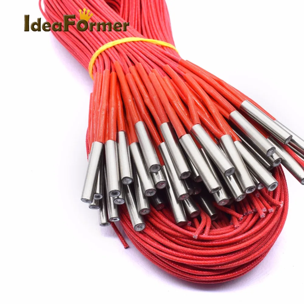 12V 24V 40W 6*30mm Reprap Cartridge Heater for 3D Printer extruder