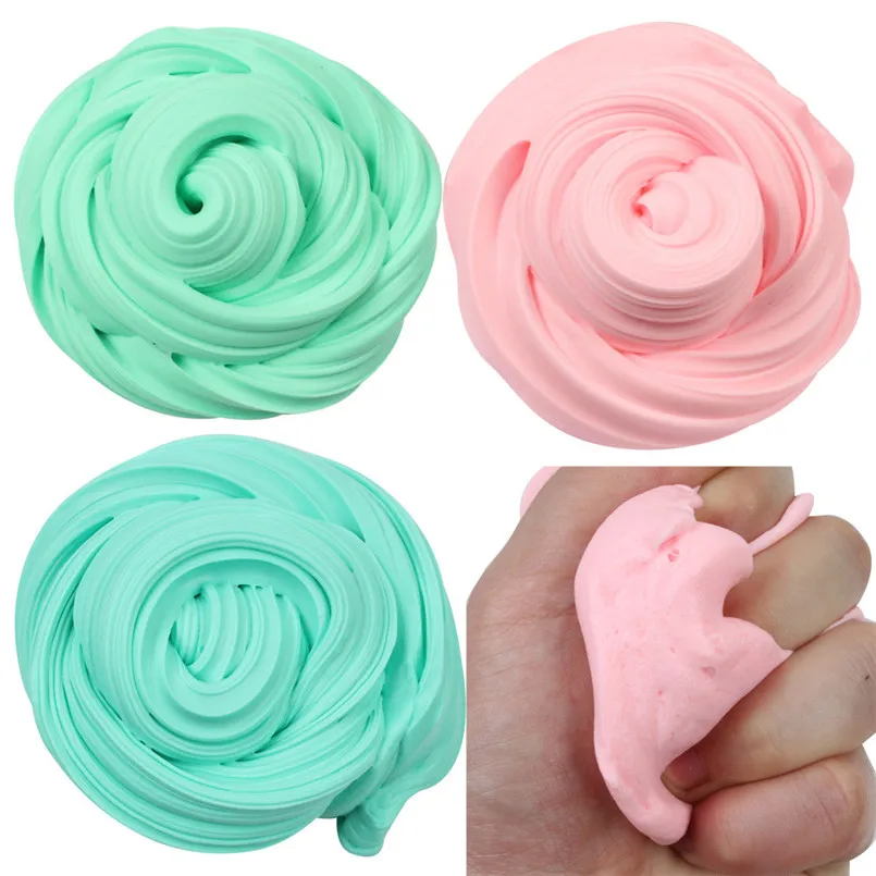 

2018 hot sale Squash Anti-stress Toy Beautiful Color Cloud Plasticine Squishy Putty Scented Stress Kid Clay Toy squishy ijsje Z*