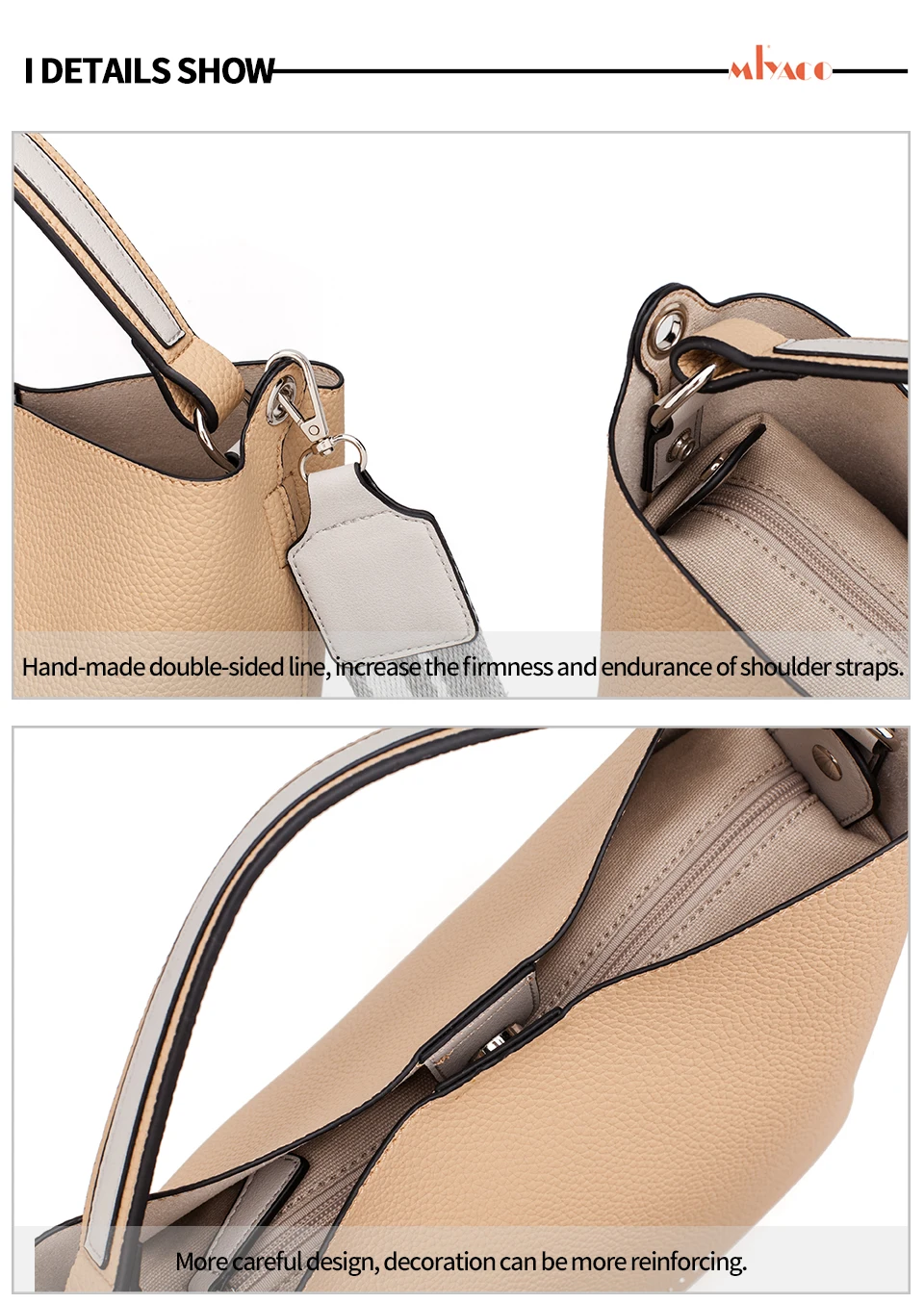 superior bolsas conjunto com saco de lona interna