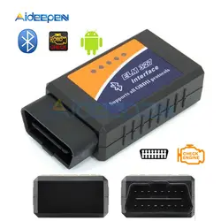 ELM327 USB Bluetooth V1.5 ELM 327 OBD2 адаптеры для бортовой диагностики, версия II Интерфейс OBD2 Авто диагностический сканер для Android